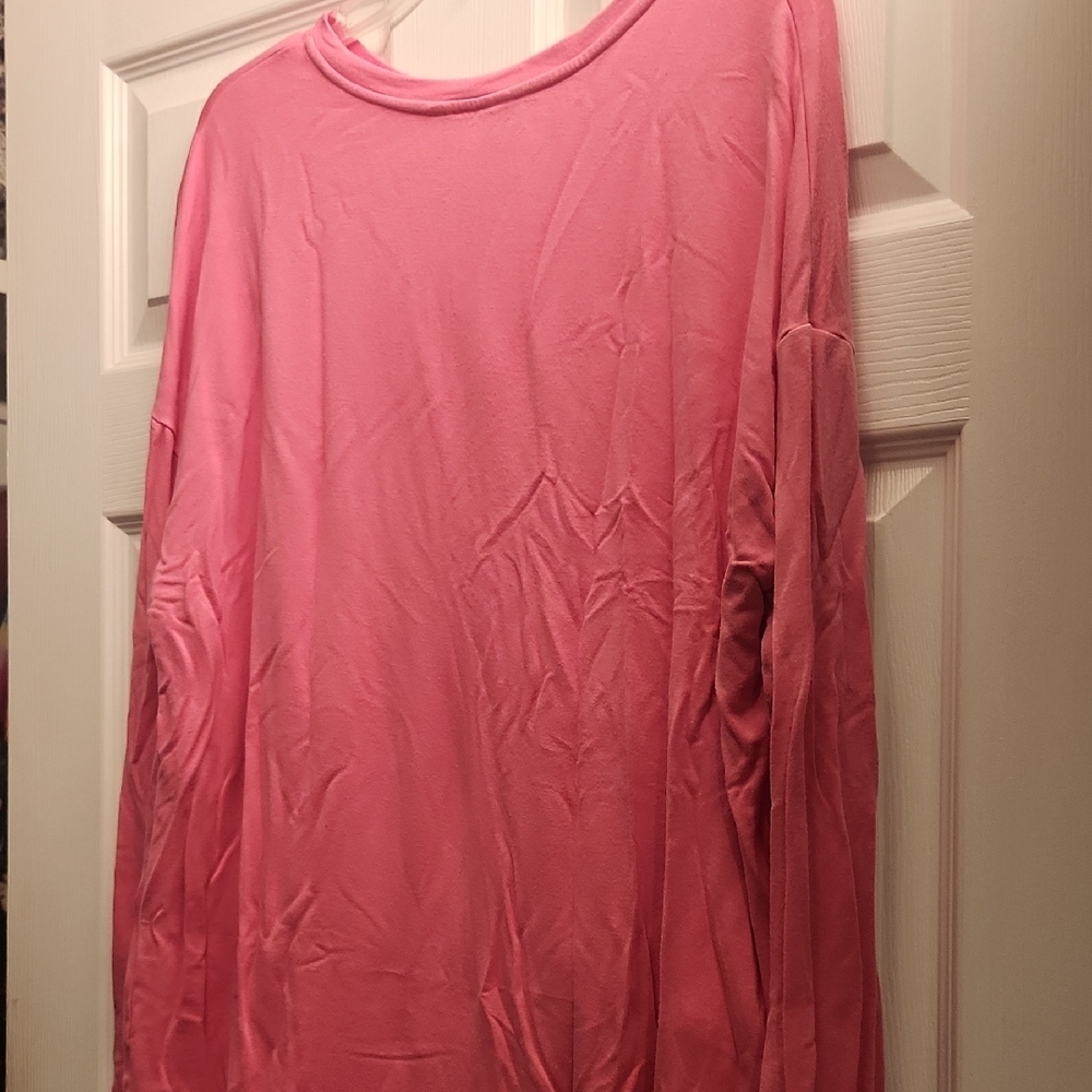 Stylish Pink Long Sleeve Top